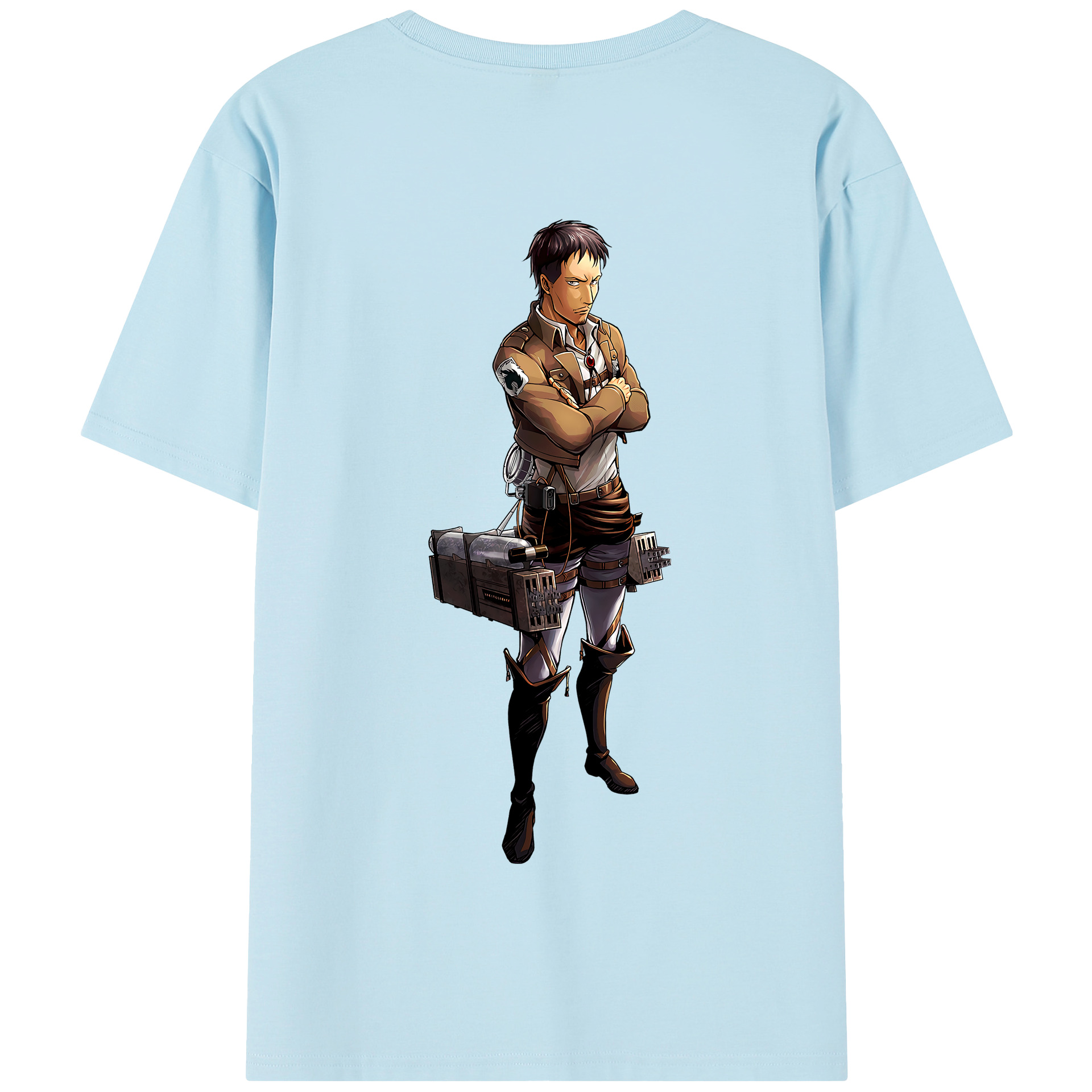 （画像用） 進撃の巨人 Attack on Titan 綿100％半袖Tシャツ（背面プリント）